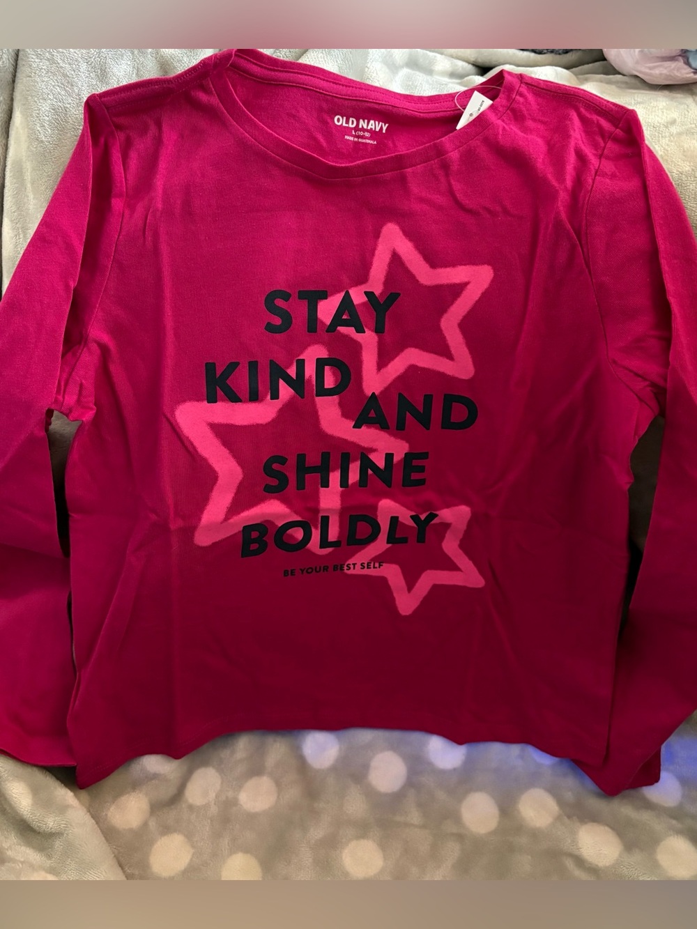 Lot 3 Old Navy Girls Long Sleeve Tees, Size 10/12 - NWT